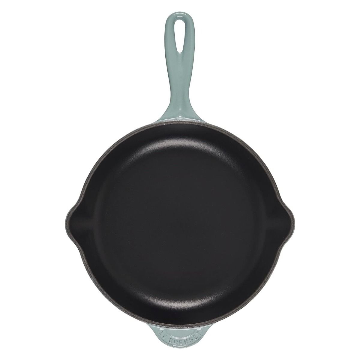  Le Creuset 9" Signature Enameled Cast Iron Skillet | Sea Salt