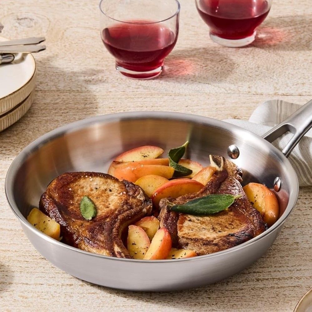  Le Creuset Essential Stainless Steel 2-Piece Fry Pan Set | 9.5" & 11"