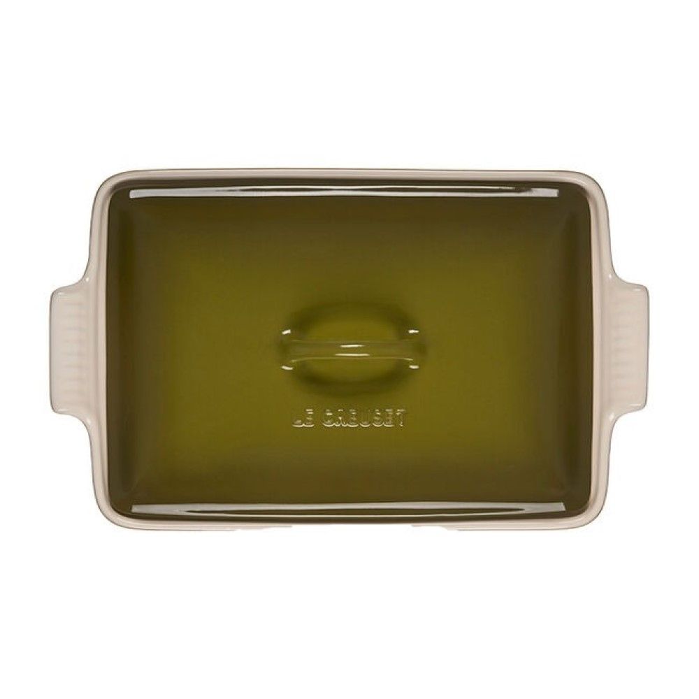 Le Creuset Heritage 4 Qt. Rectangular Covered Casserole | Olive