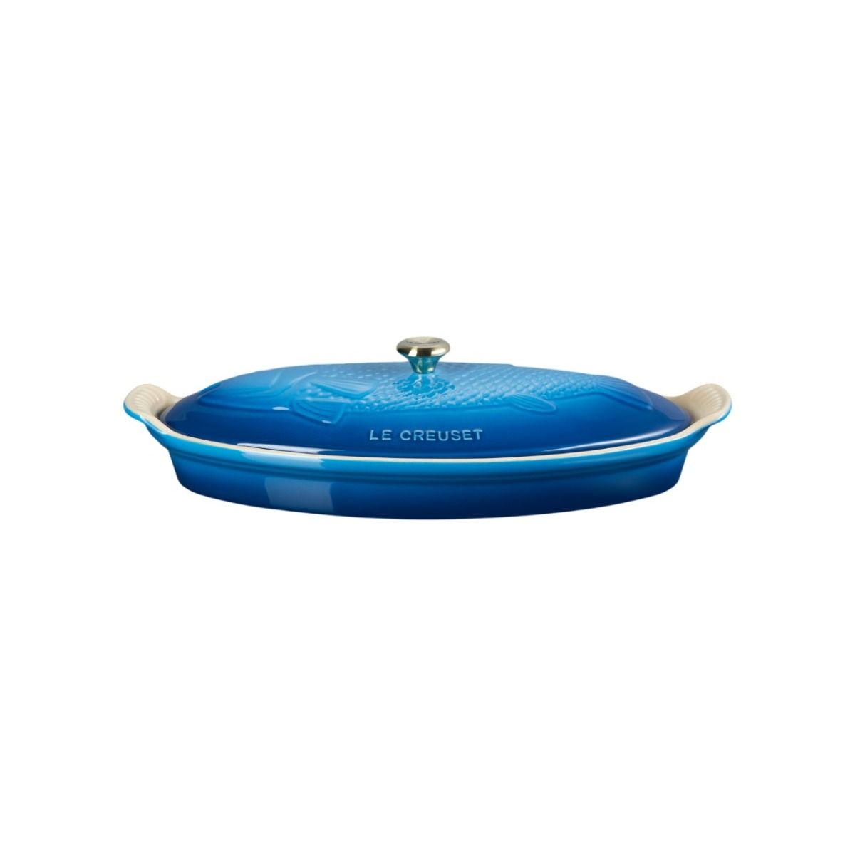  Le Creuset Heritage 1.7 Qt. Fish Baker With Gold Knob | Marseille