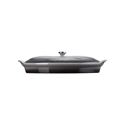  Le Creuset Heritage 1.7 Qt. Fish Baker With Stainless Steel Knob | Oyster