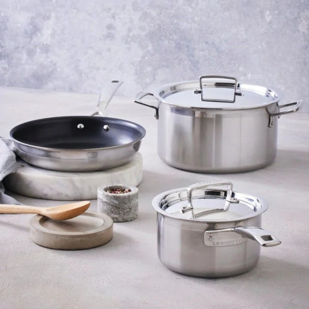  Le Creuset Classic Stainless Steel 3 Qt. Saucepan With Lid