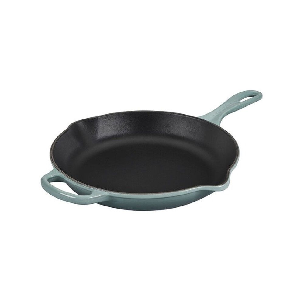  Le Creuset 11.75" Signature Enameled Cast Iron Skillet | Sea Salt