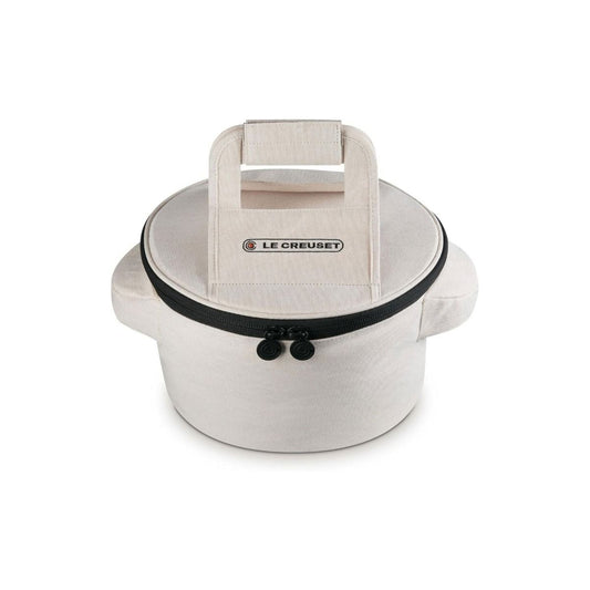  Le Creuset Round Dutch Oven Tote Bag (Ecru) | For 4.5 Qt. & 5.5 Qt. Le Creuset Round Dutch Ovens