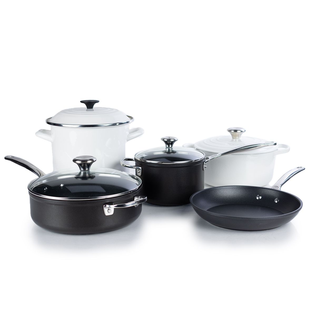  Le Creuset 9-Piece Cookware Set | White