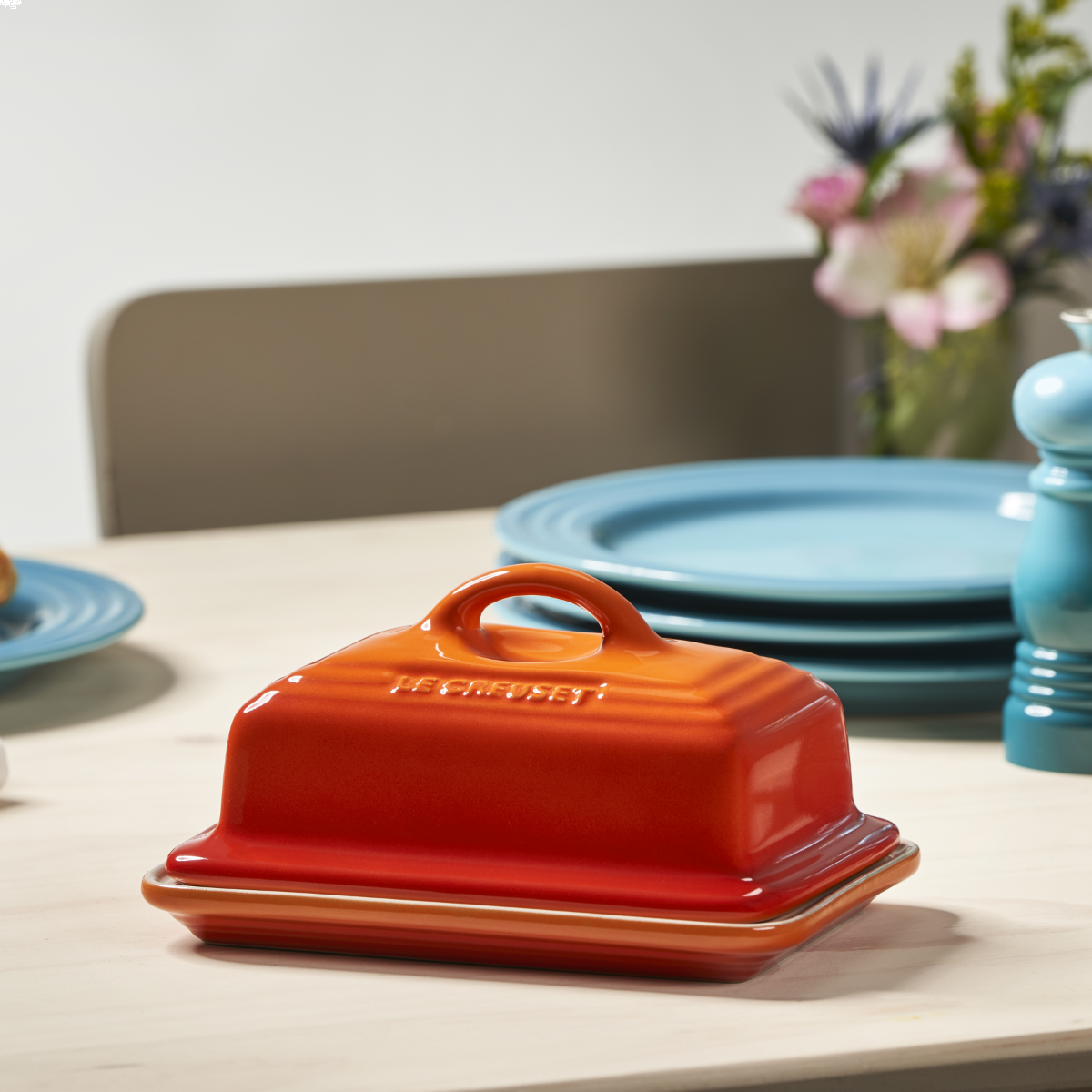  Le Creuset Heritage Stoneware Butter Dish | Flame Orange