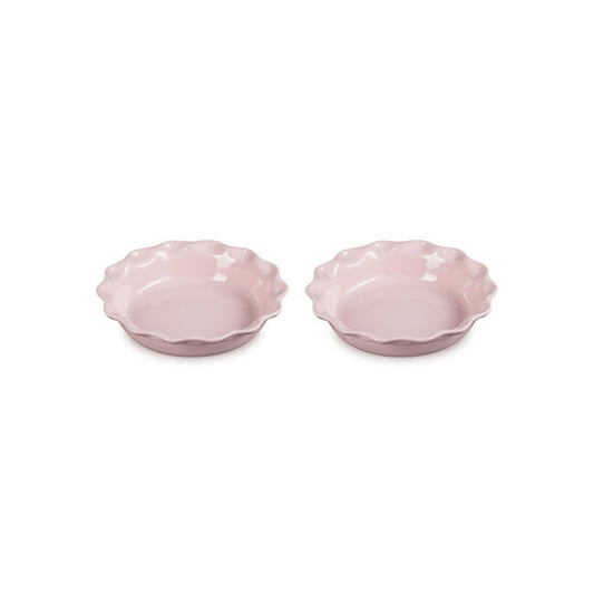  Le Creuset 9" Heritage Pie Dishes (Set Of 2) | Chiffon Pink