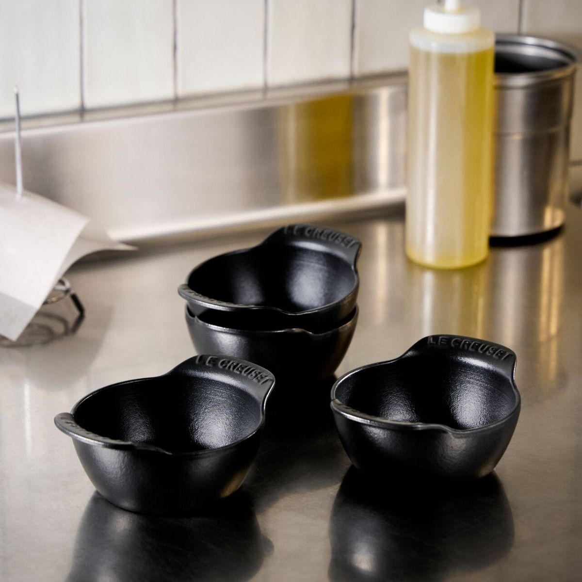  Le Creuset Gourmand Collection 0.75 Qt. Mini Round Cocotte Base | Set Of 4