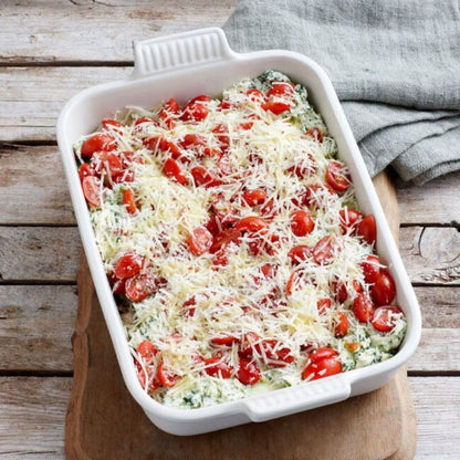  Le Creuset 4 Qt. Rectangular Heritage Baking Dish | White