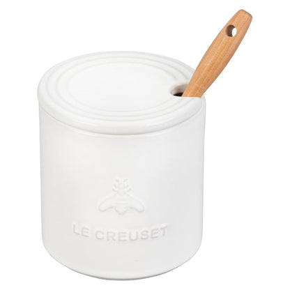  Le Creuset Signature Honey Pot With Dipper | White