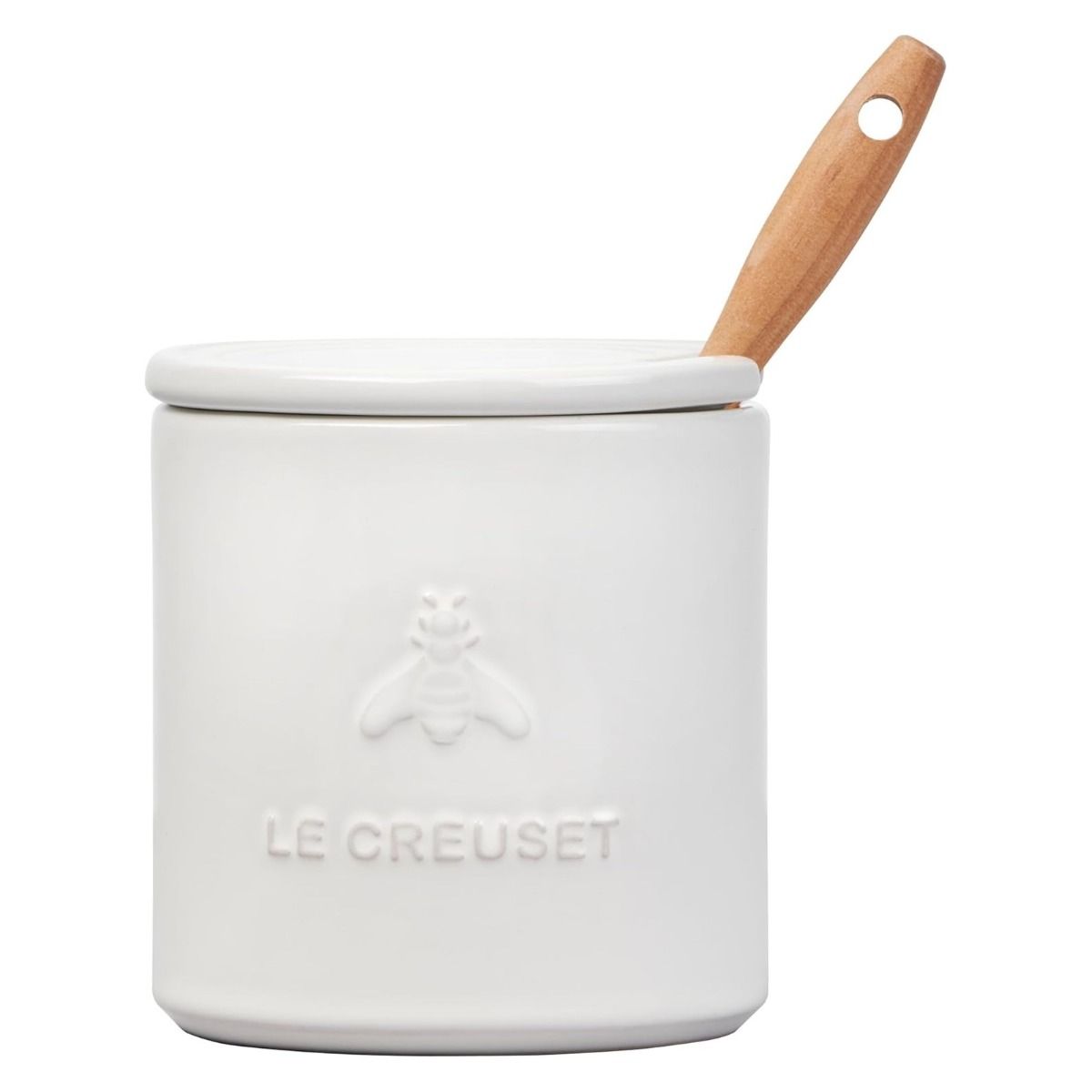  Le Creuset Signature Honey Pot With Dipper | White