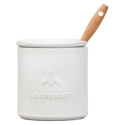  Le Creuset Signature Honey Pot With Dipper | White