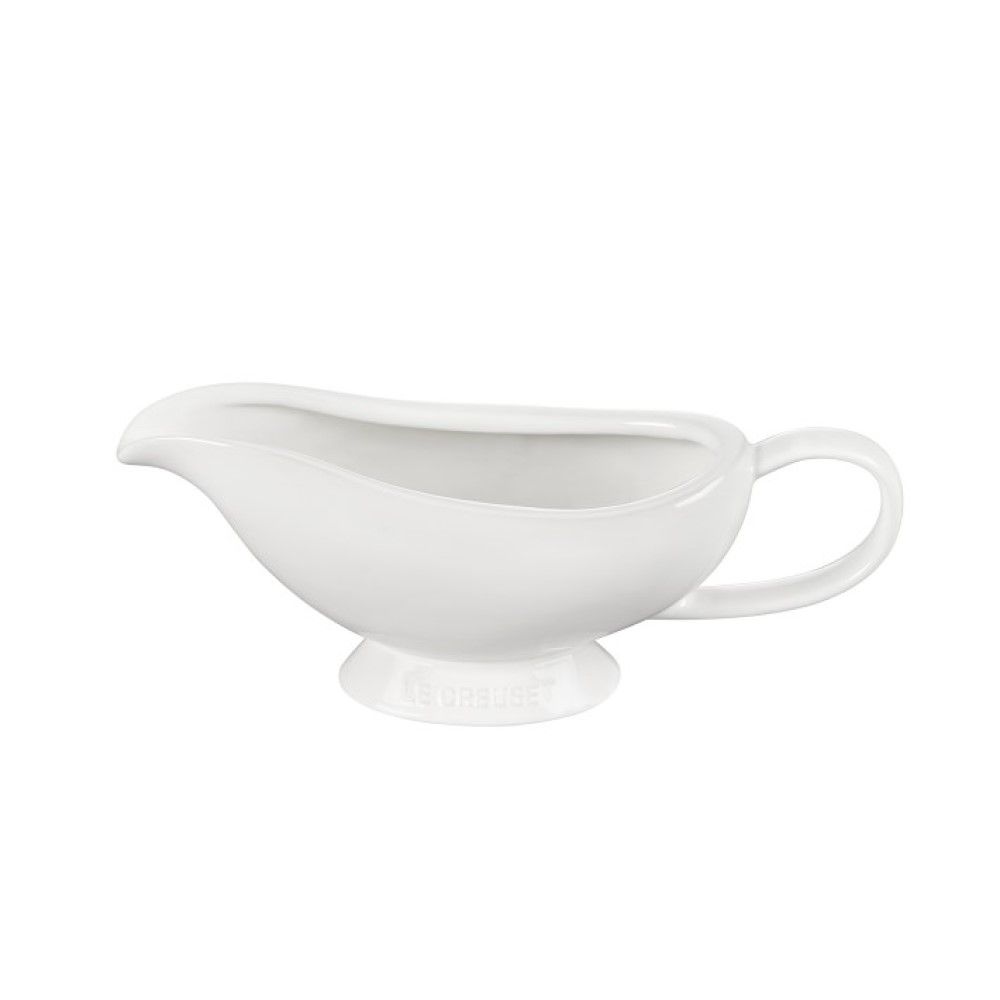  Le Creuset 16oz Heritage Stoneware Gravy Boat | White