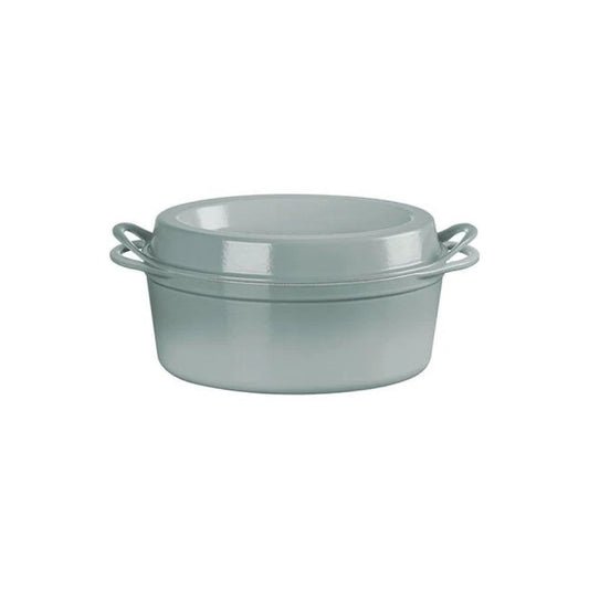  Le Creuset 7.25 Qt. Traditional Oval Doufeu | Sea Salt