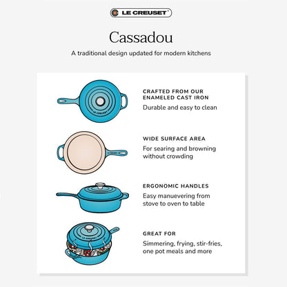  Le Creuset 3.75 Qt. Signature Cassadou | Caribbean
