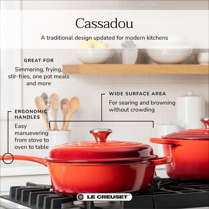  Le Creuset 3.75 Qt. Signature Cassadou | Cerise