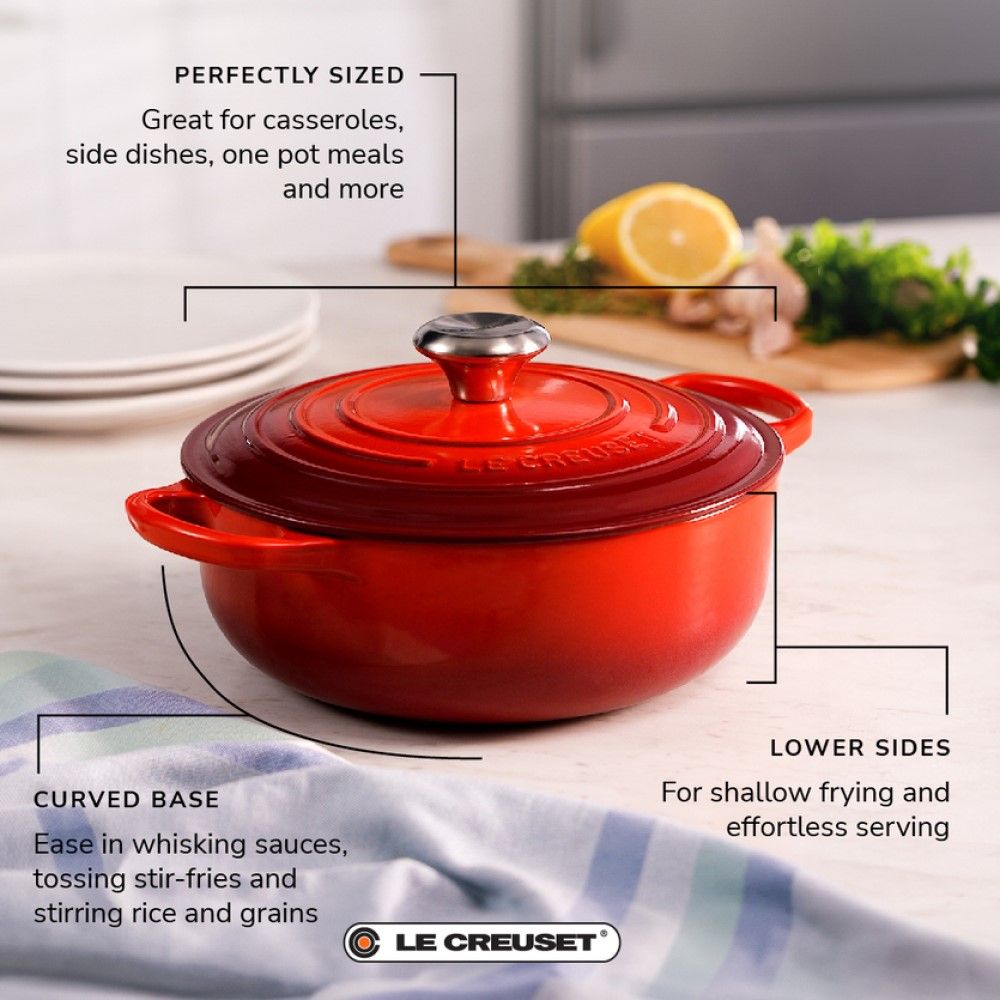  Le Creuset Signature 3.5 Quart Sauteuse | Oyster