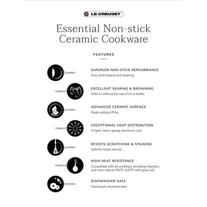  Le Creuset Essential Nonstick Ceramic 11" Deep Fry Pan