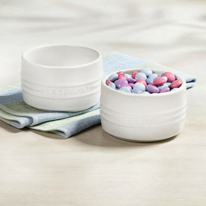  Le Creuset 7oz Straight Walled Ramekins (Set Of 2) | White