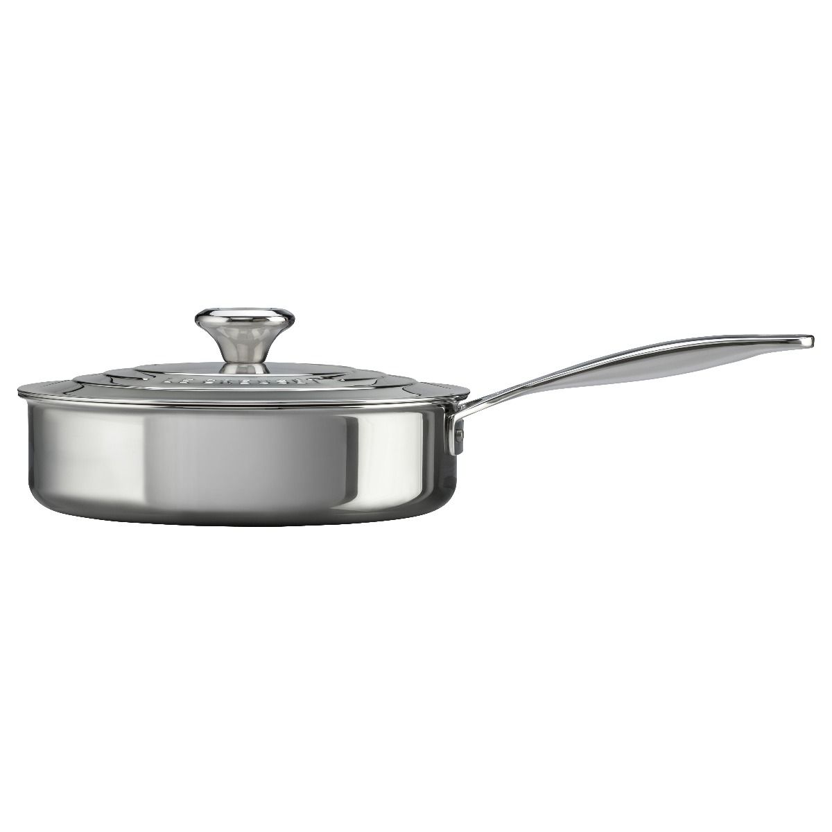  Le Creuset Signature Stainless Steel 3-Quart Saute Pan With Lid
