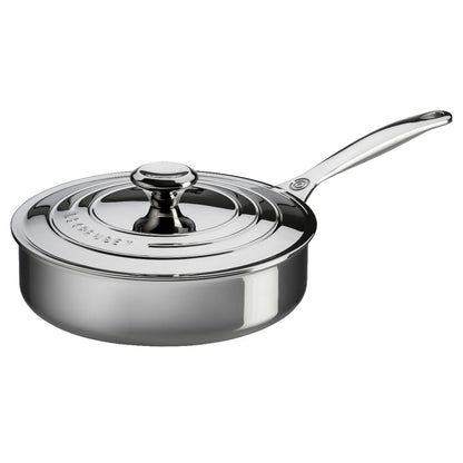  Le Creuset Signature Stainless Steel 3-Quart Saute Pan With Lid