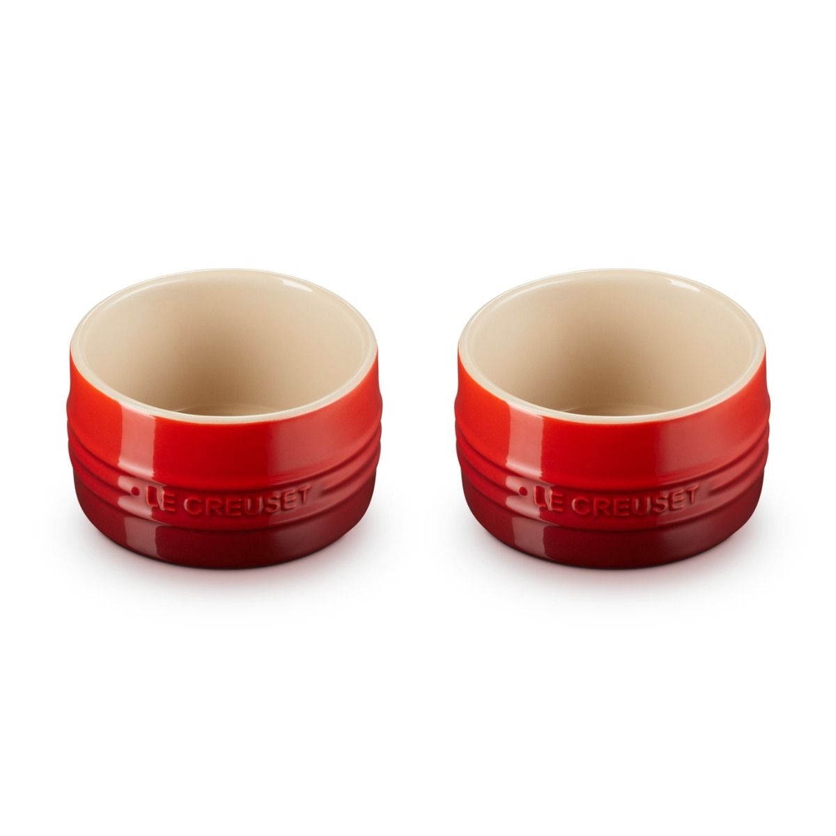  Le Creuset 7oz Straight Walled Ramekins (Set Of 2) | Cerise