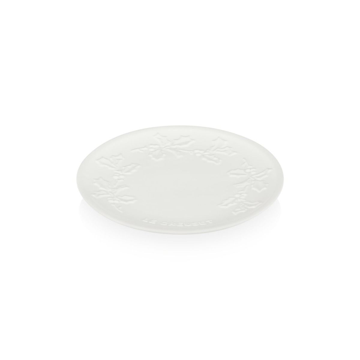  Le Creuset Holly Collection 7" Plate | White
