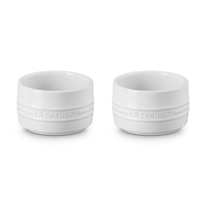  Le Creuset 7oz Straight Walled Ramekins (Set Of 2) | White