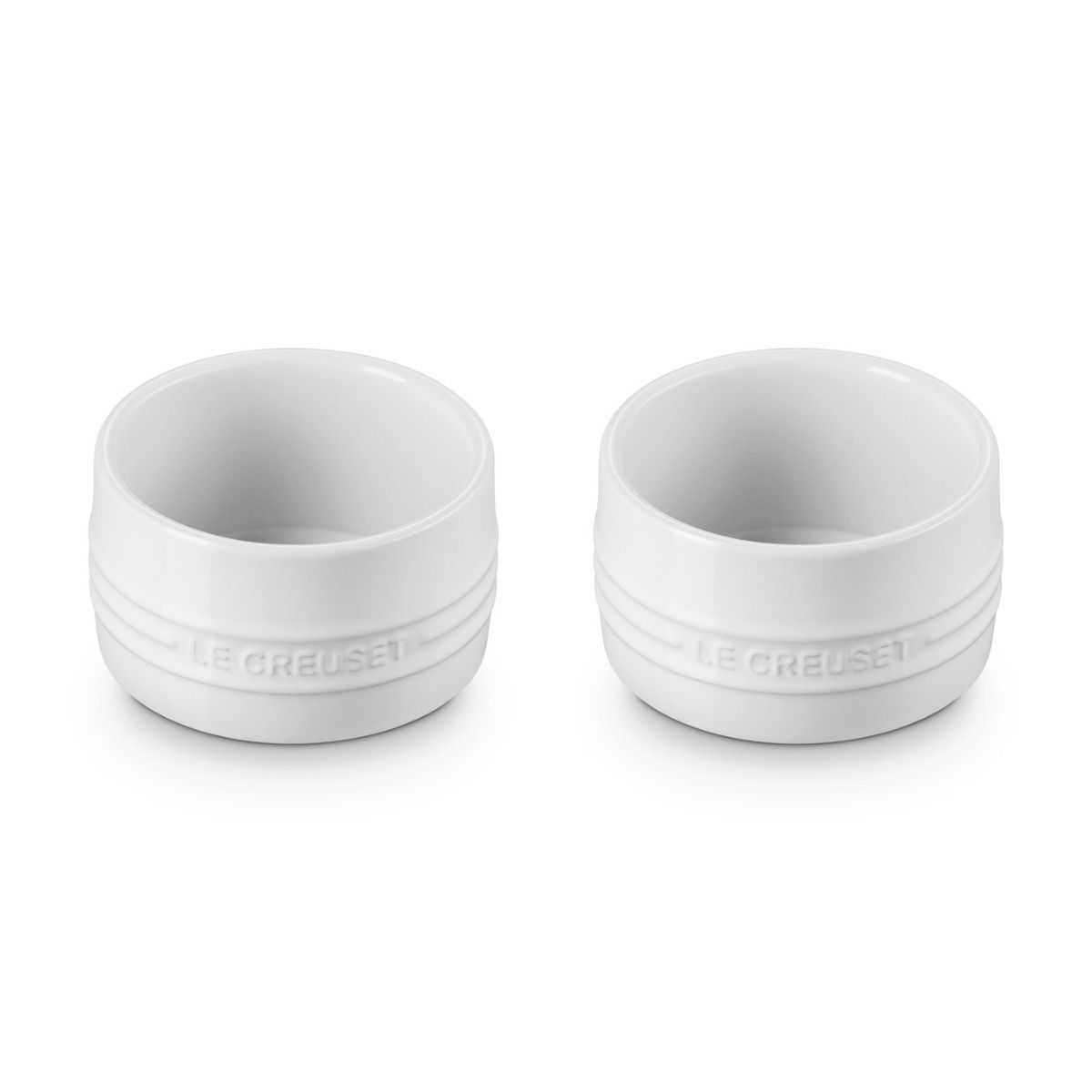  Le Creuset 7oz Straight Walled Ramekins (Set Of 2) | White