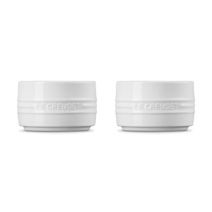  Le Creuset 7oz Straight Walled Ramekins (Set Of 2) | White