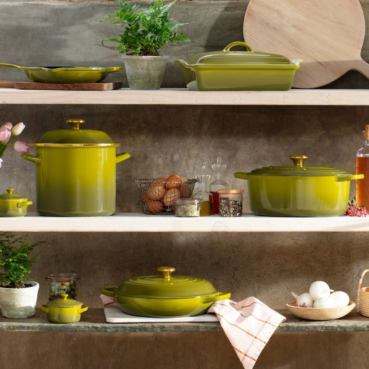  Le Creuset Signature 5.5 Qt. Round Dutch Oven | Olive