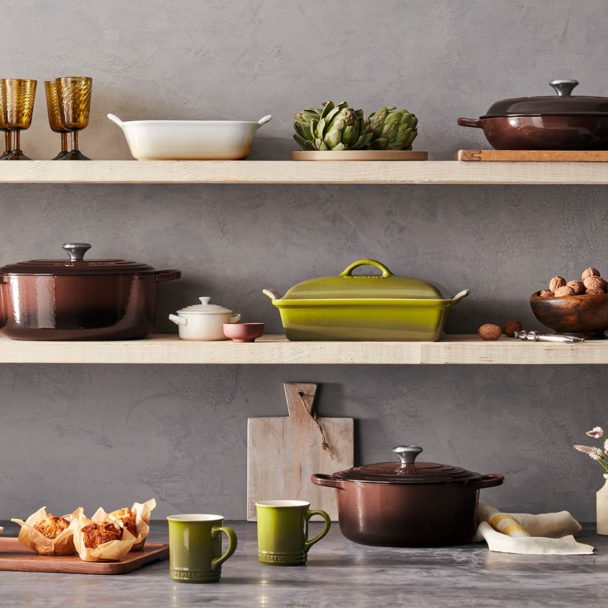  Le Creuset Heritage 4 Qt. Rectangular Covered Casserole | Olive