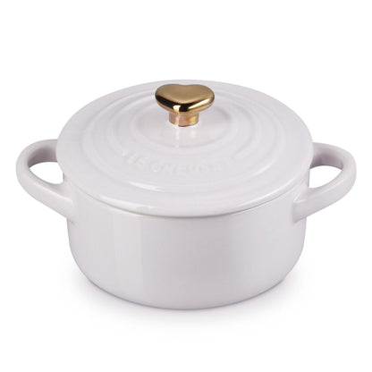  Le Creuset 8oz Mini Round Cocotte With Gold Heart Knob | Shallot