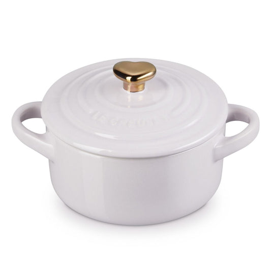  Le Creuset 8oz Mini Round Cocotte With Gold Heart Knob | Shallot