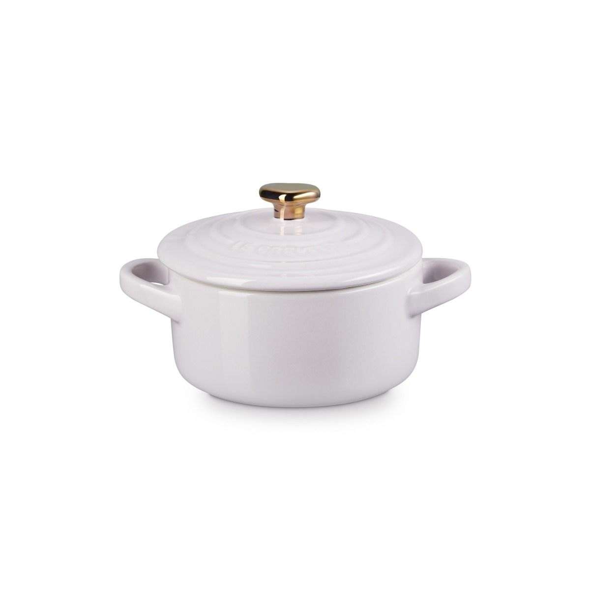  Le Creuset 8oz Mini Round Cocotte With Gold Heart Knob | Shallot