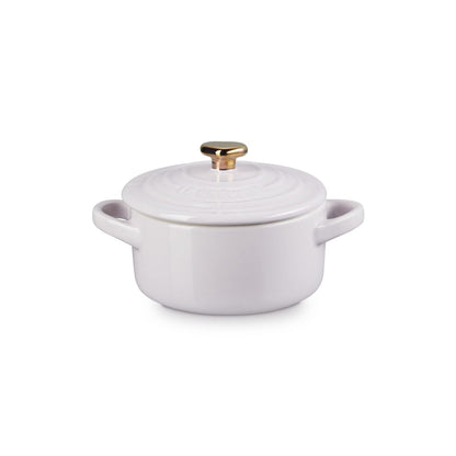  Le Creuset 8oz Mini Round Cocotte With Gold Heart Knob | Shallot