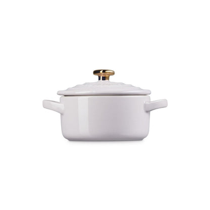  Le Creuset 8oz Mini Round Cocotte With Gold Heart Knob | Shallot