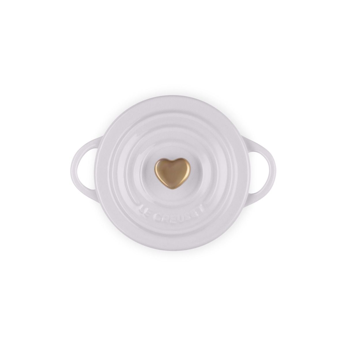  Le Creuset 8oz Mini Round Cocotte With Gold Heart Knob | Shallot