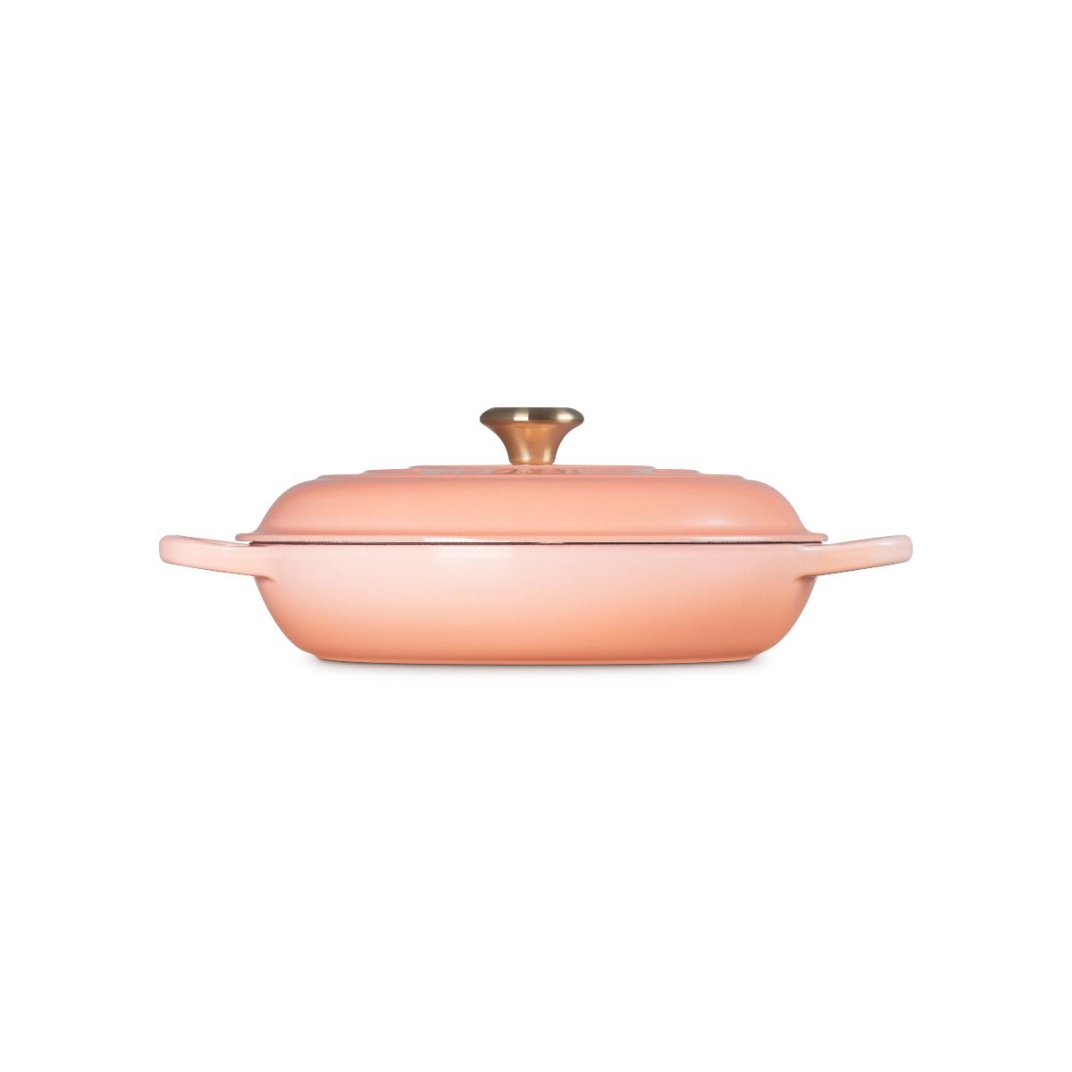  Le Creuset 5 Qt. Signature Enameled Cast Iron Braiser With Gold-Colored Stainless Steel Knob | Pêche