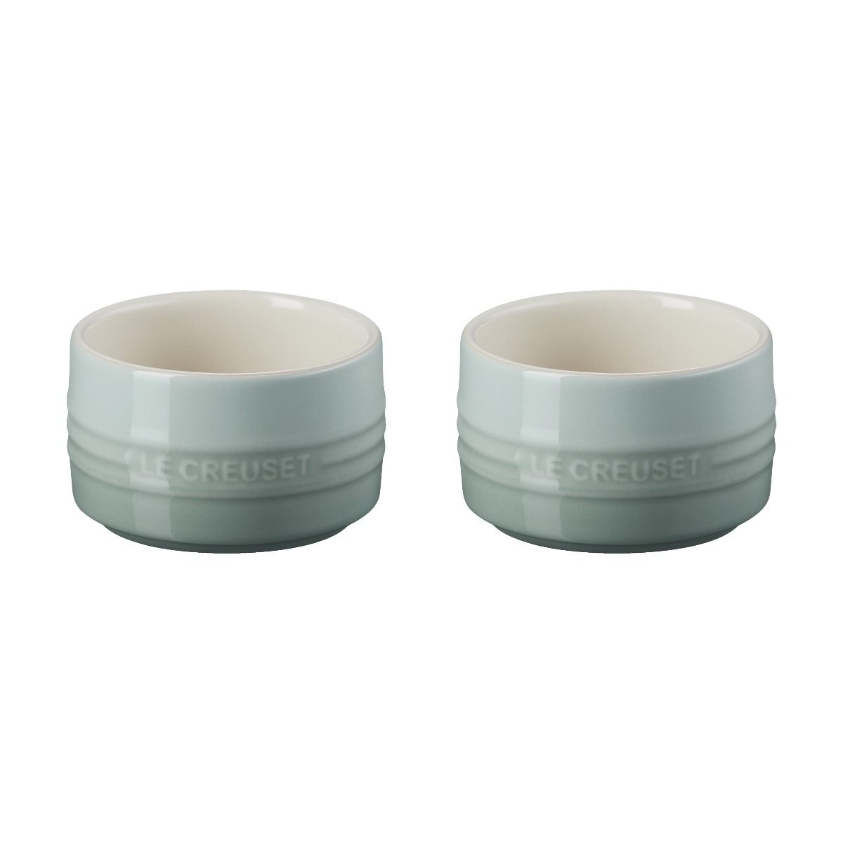  Le Creuset 7oz Straight Walled Ramekins (Set Of 2) | Sea Salt