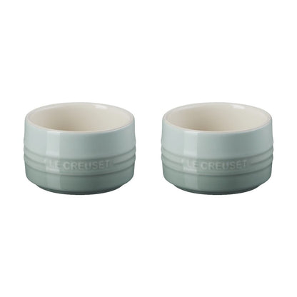 Le Creuset 7oz Straight Walled Ramekins (Set Of 2) | Sea Salt