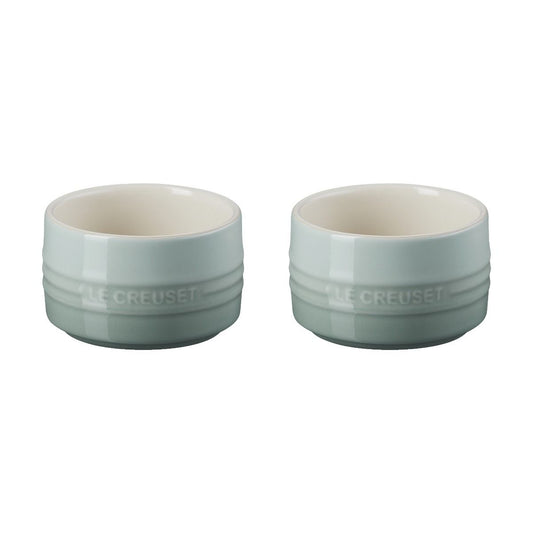  Le Creuset 7oz Straight Walled Ramekins (Set Of 2) | Sea Salt