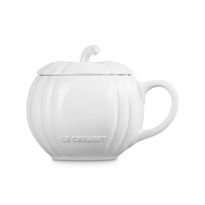  Le Creuset Pumpkin Mug With Lid | White