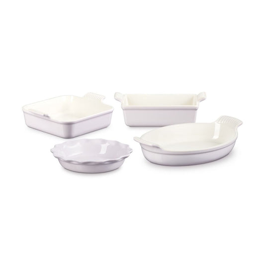  Le Creuset Heritage 4-Piece Stoneware Bakeware Set | Shallot