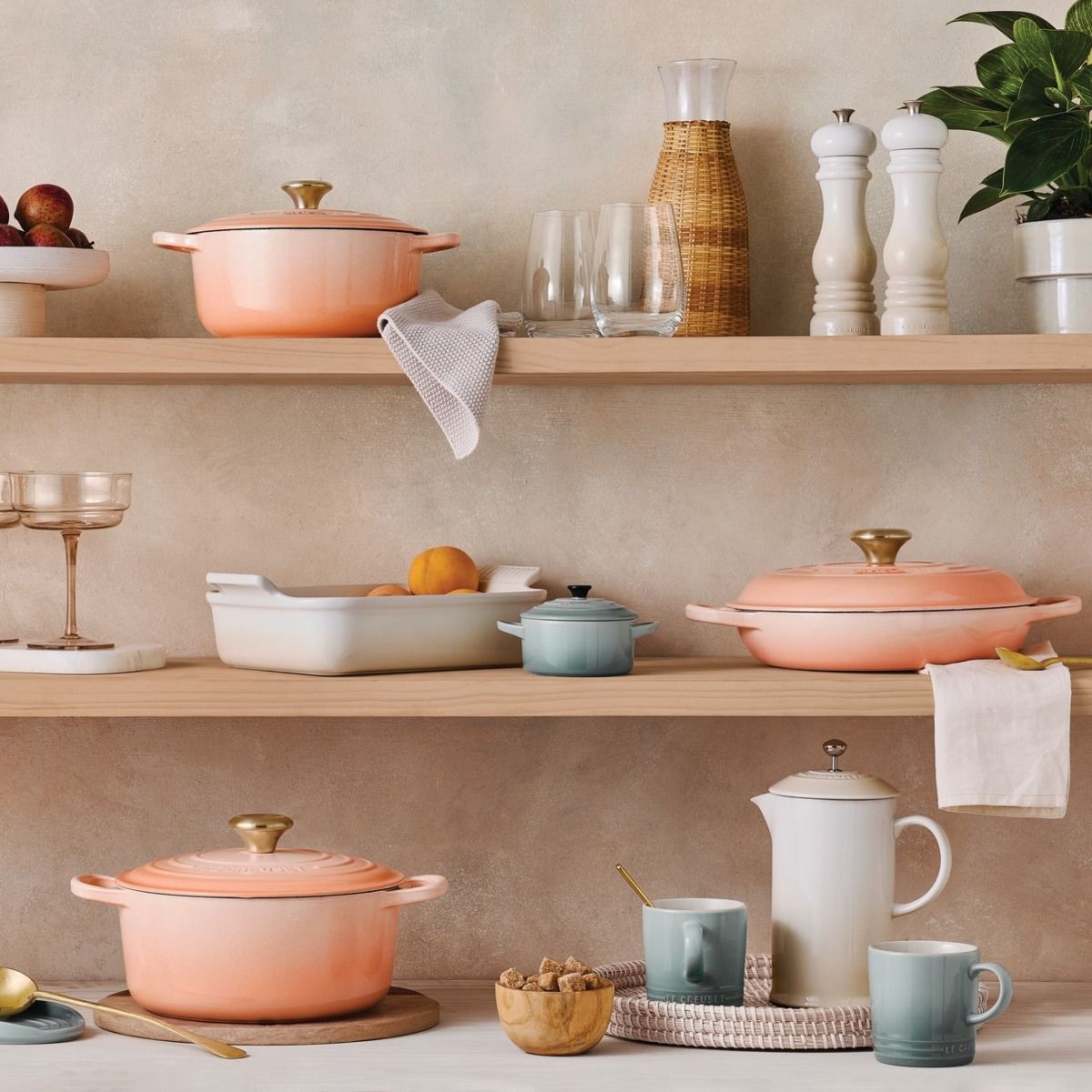  Le Creuset Signature 3.5 Quart Braiser | Pêche