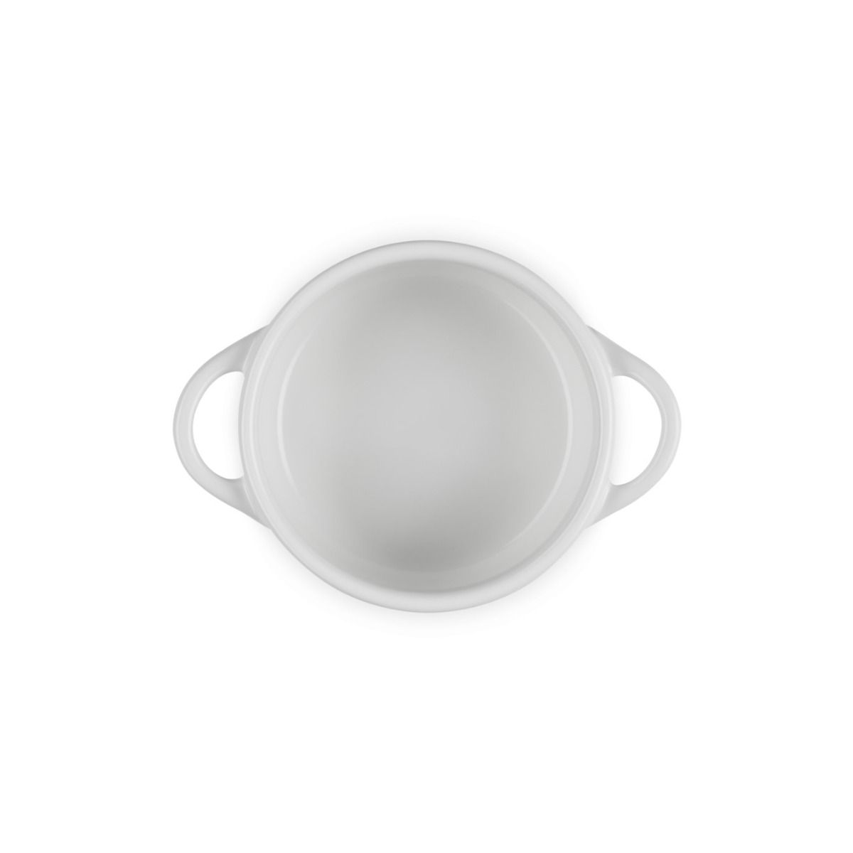  Le Creuset Holly Collection 8oz Mini Cocotte | White