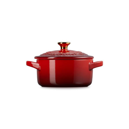  Le Creuset Holly Collection 8oz Mini Cocotte | Cerise