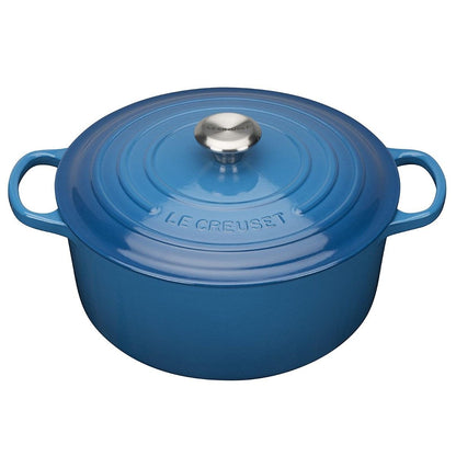  Le Creuset 10-Piece Signature Cookware Set With Stainless Steel Knobs | Marseille Blue