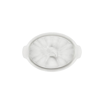 Le Creuset Pumpkin Covered Butter Dish | White