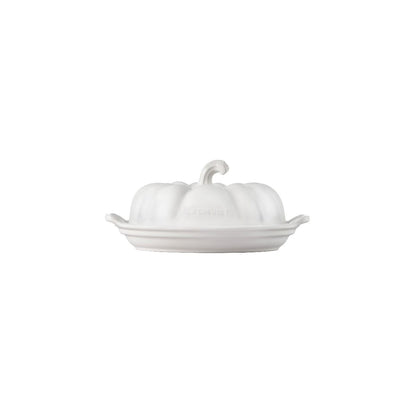  Le Creuset Pumpkin Covered Butter Dish | White